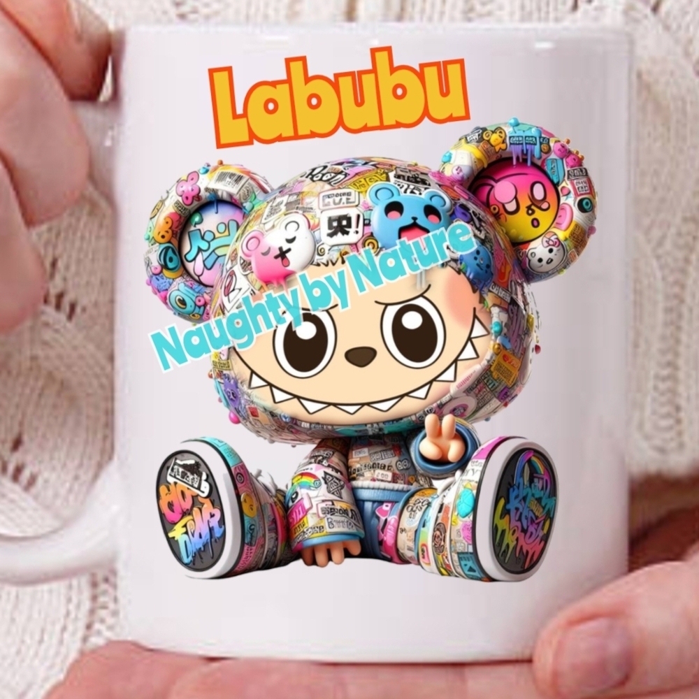 Labubu Monster Cup Bear Design Personalized 11oz